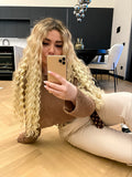 Clip Extension Riccia Biondo platino