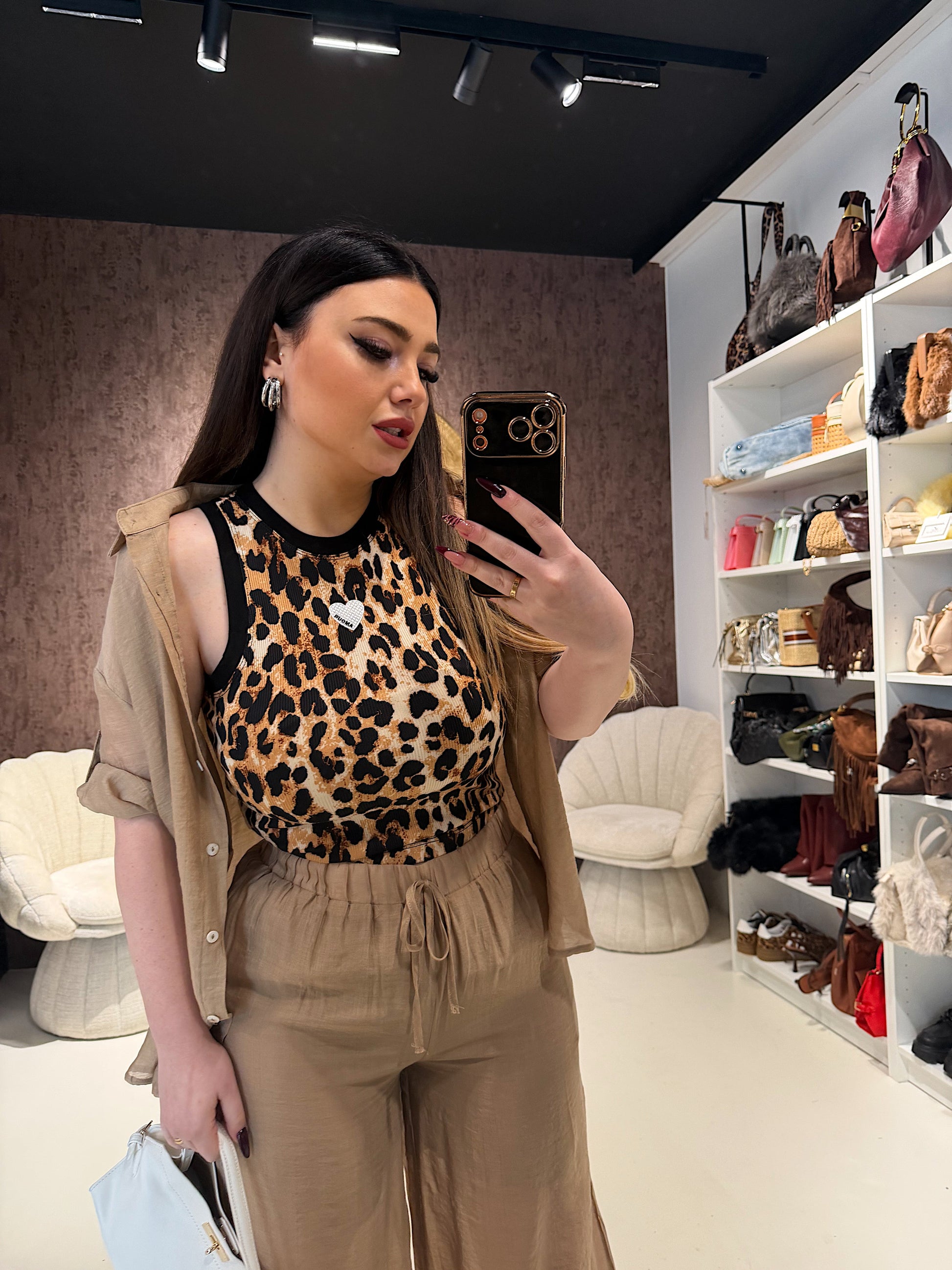 Canotta animalier