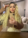 Clip Extension Riccia Biondo platino