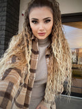 Giaccone in tweed Camel