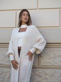 Maxi cardigan beige