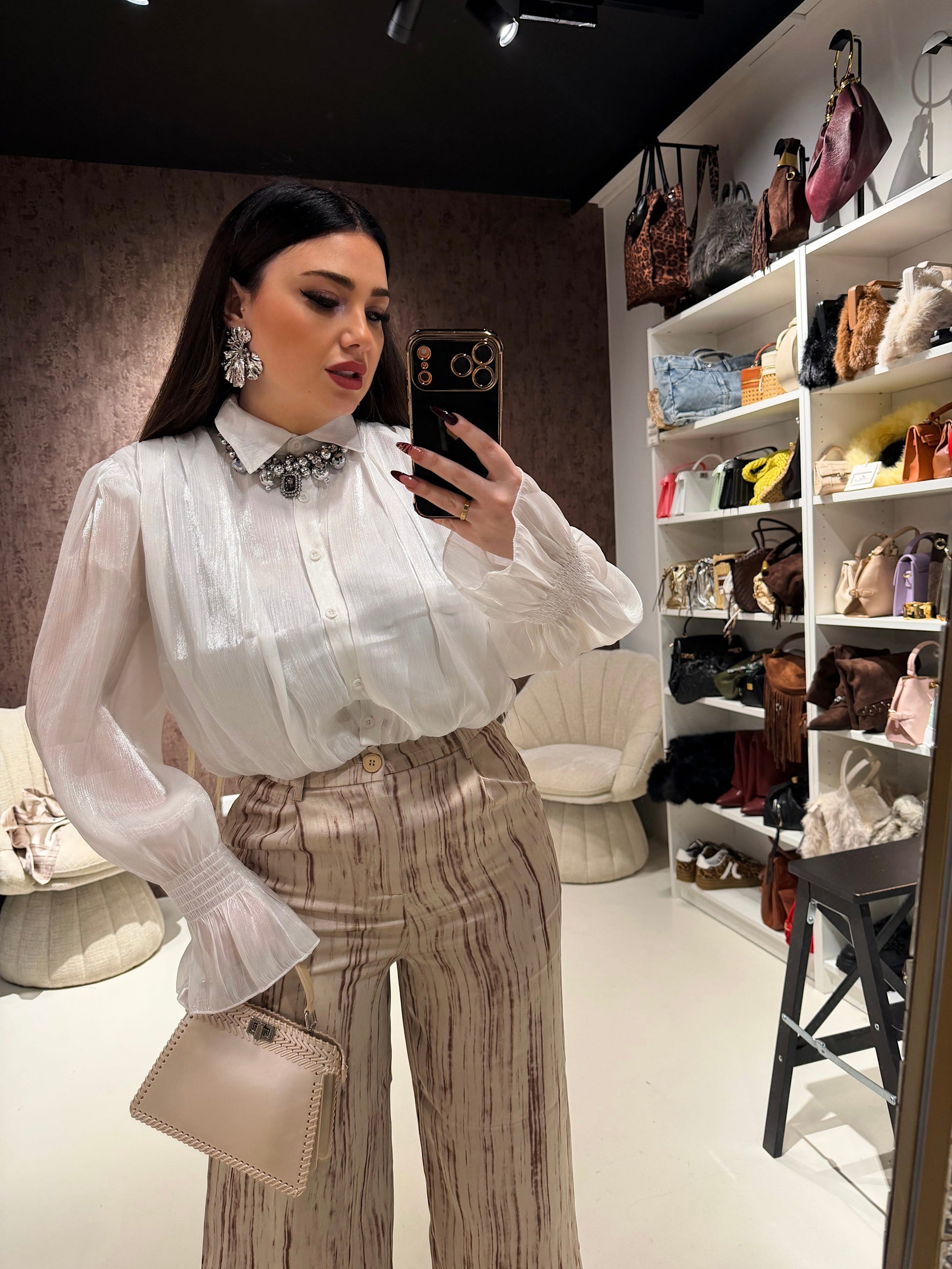 Camicia Satin Glow