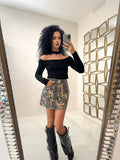 Maglia a costine con choker