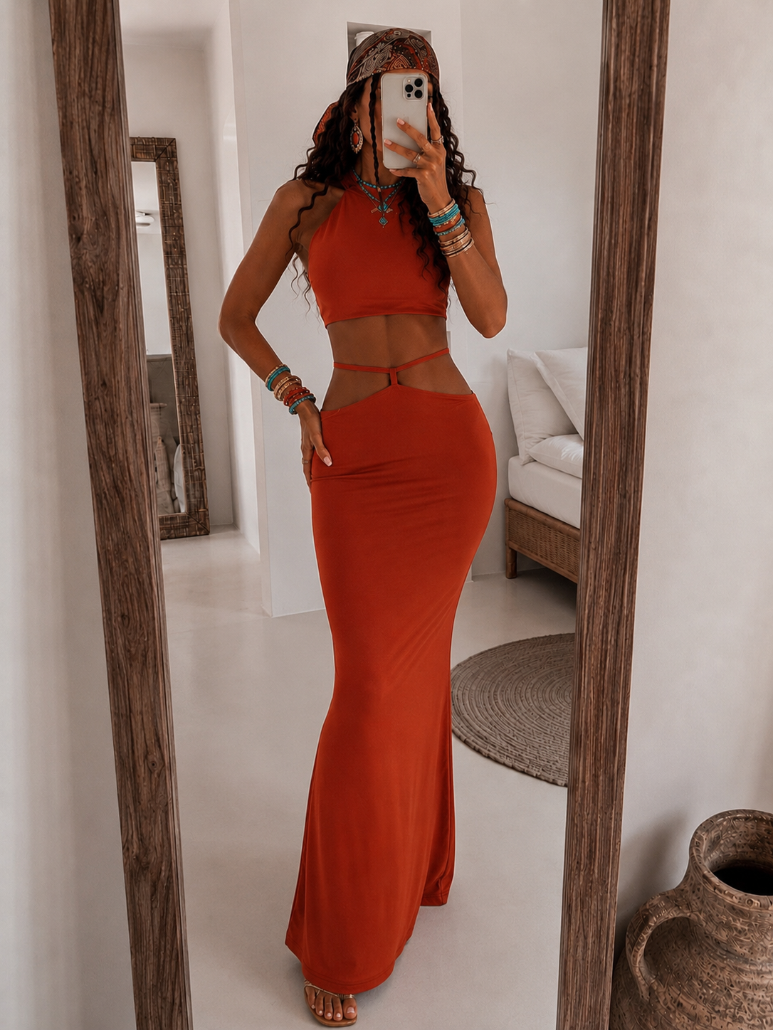 Completo Gonna e Top in Pizzo