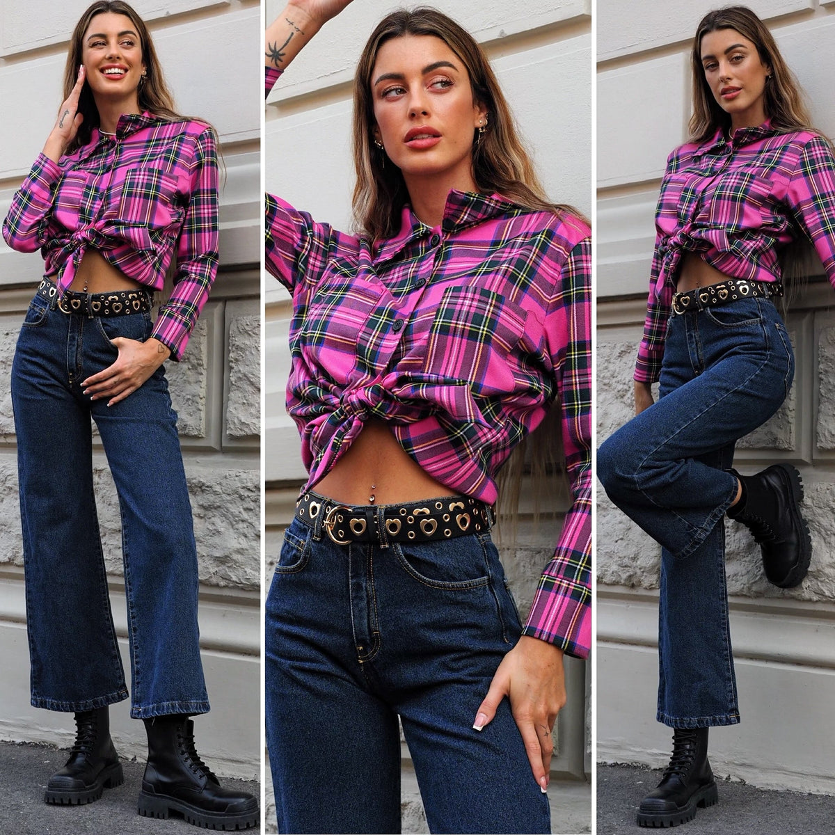Jeans a zampa scuro