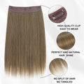 Maxi fascia castano freddo con clip