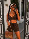 Completo Top e Short Brown Mood
