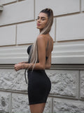Abito a fascia nero