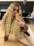 Clip Extension Riccia Biondo platino