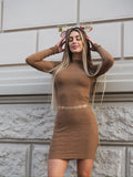 Abito in maglia vers choco