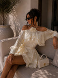 Abito Romantic Rouches Flower