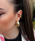 Ear cuff tre anelli oro