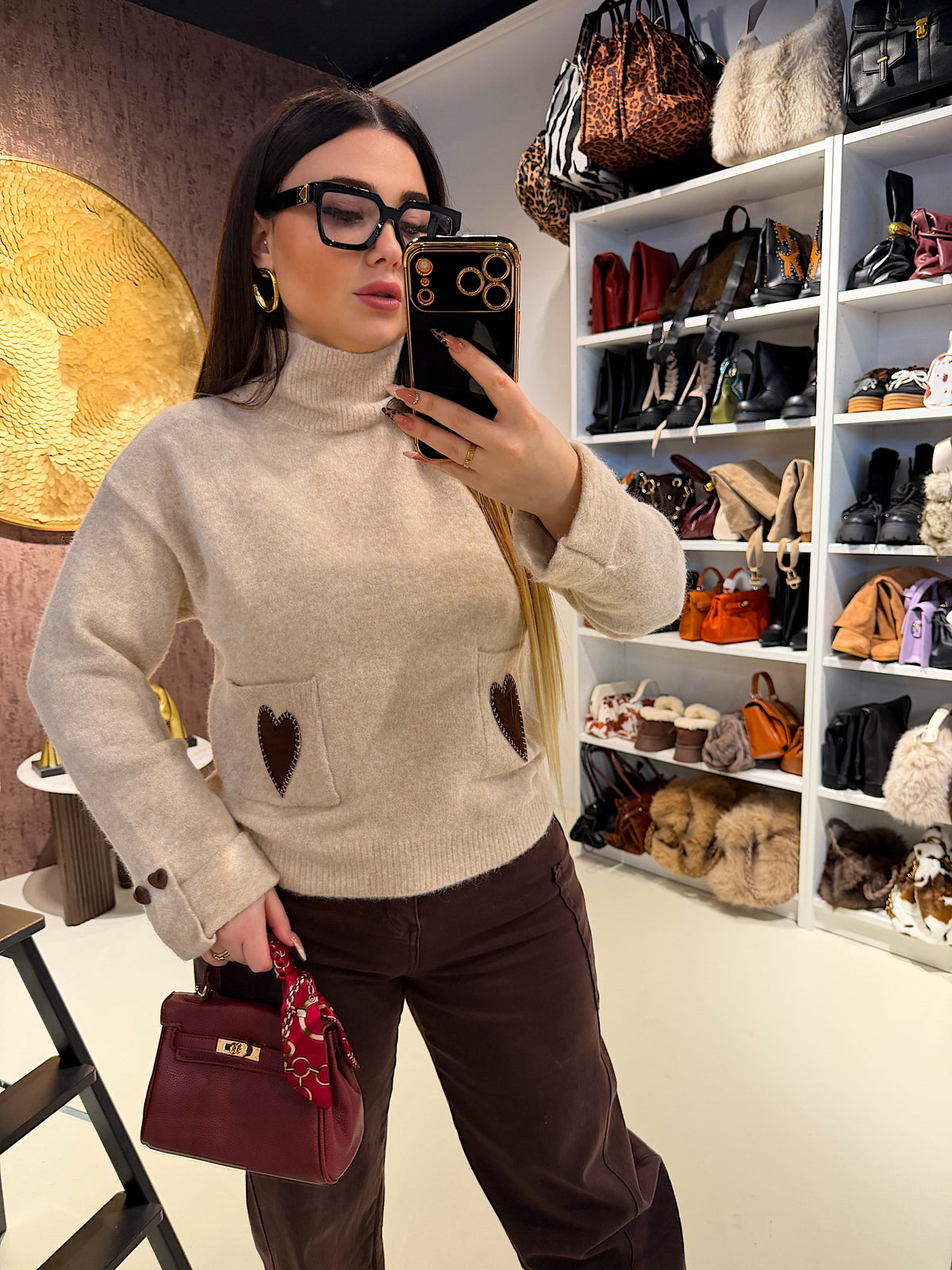Maglione Double Heart