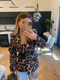 Cappotto animalier con cintura