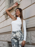 Top monospalla bianco