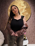 Top Bottoni Gold Chic