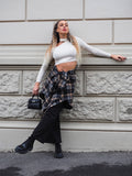 Maglioncino bianco con choker