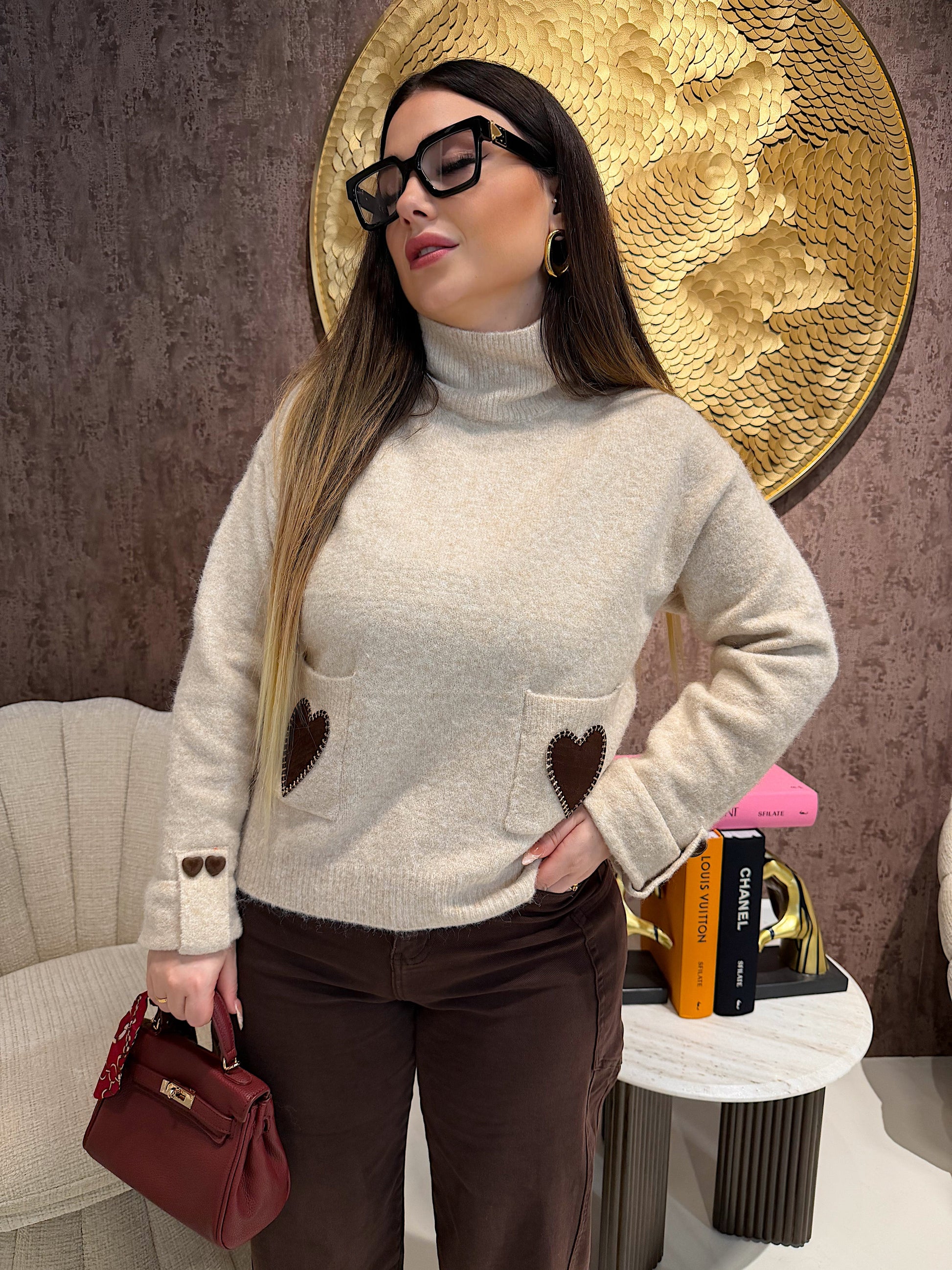 Maglione Double Heart