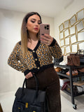 Cardigan maculato