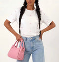 T-shirt con fiocchetti