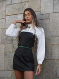 Camicia con bottoni gioiello