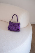 Borsa in pelle viola