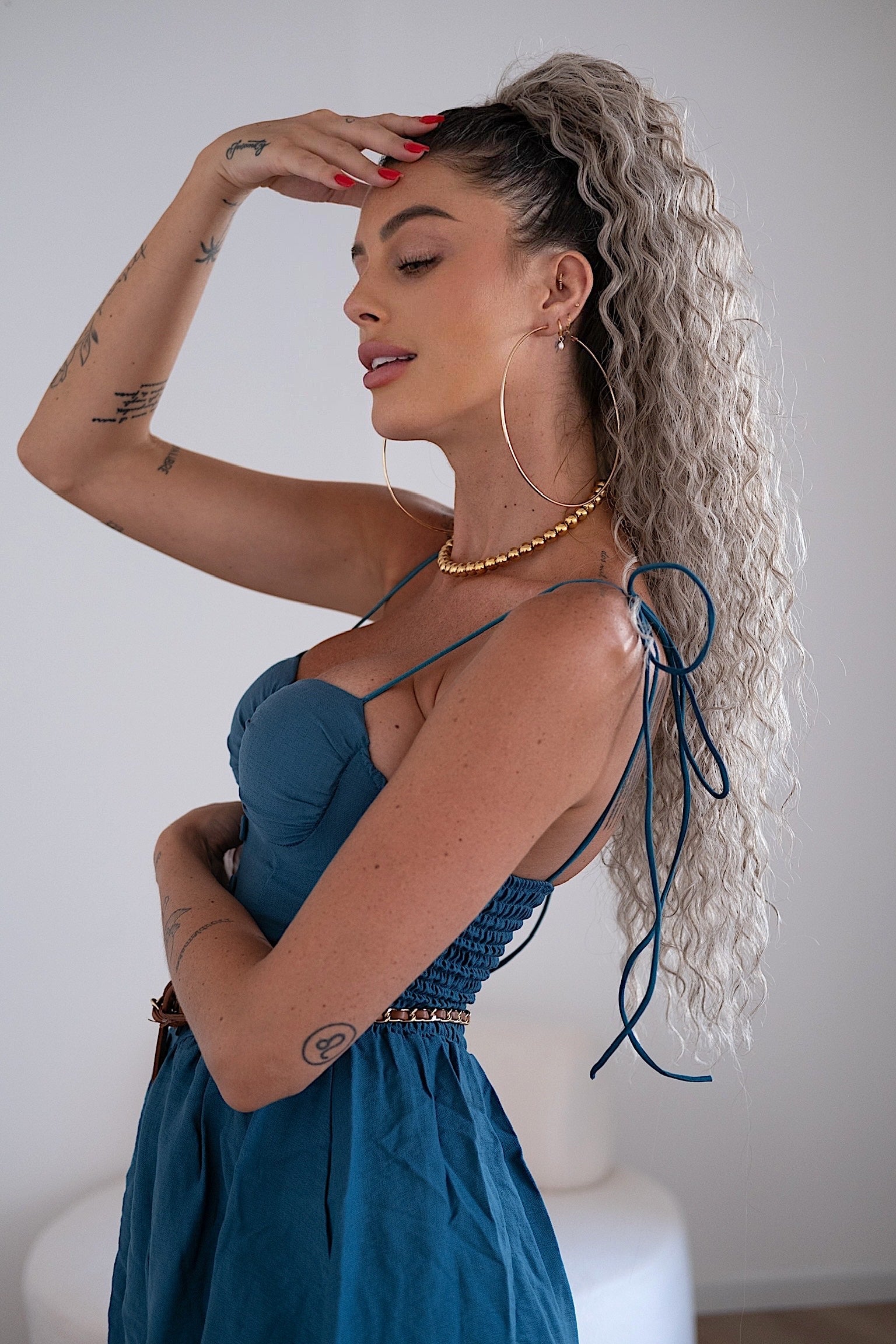 Orecchini cerchi grandi oro