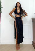 Abito con paillettes nero sensual