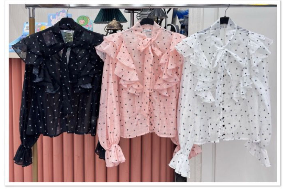 Camicia con cuoricini