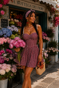 Abito Vichy Corset