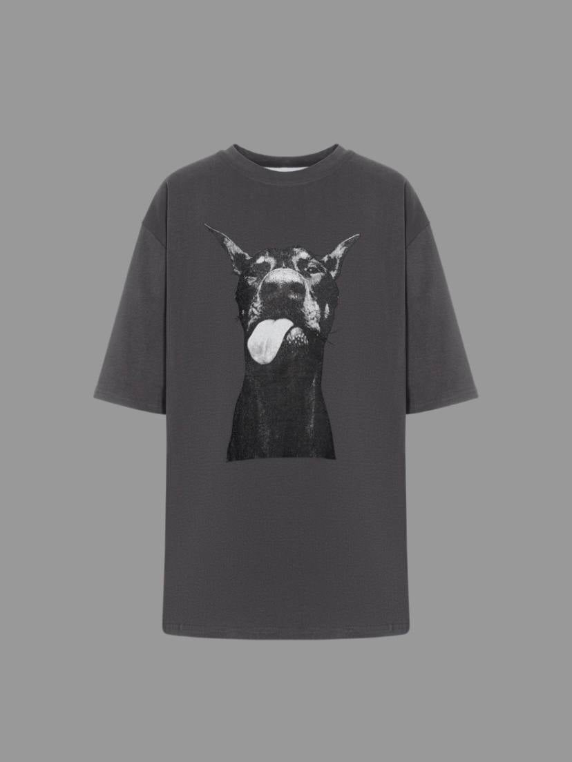 T-shirt grigio doberman