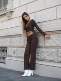 Completo casual/elegant choco