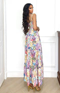 Abito Flower colours lungo