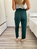 Completo giacca e pantalone verde bottiglia