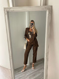 Completo giacca e pantalone choco