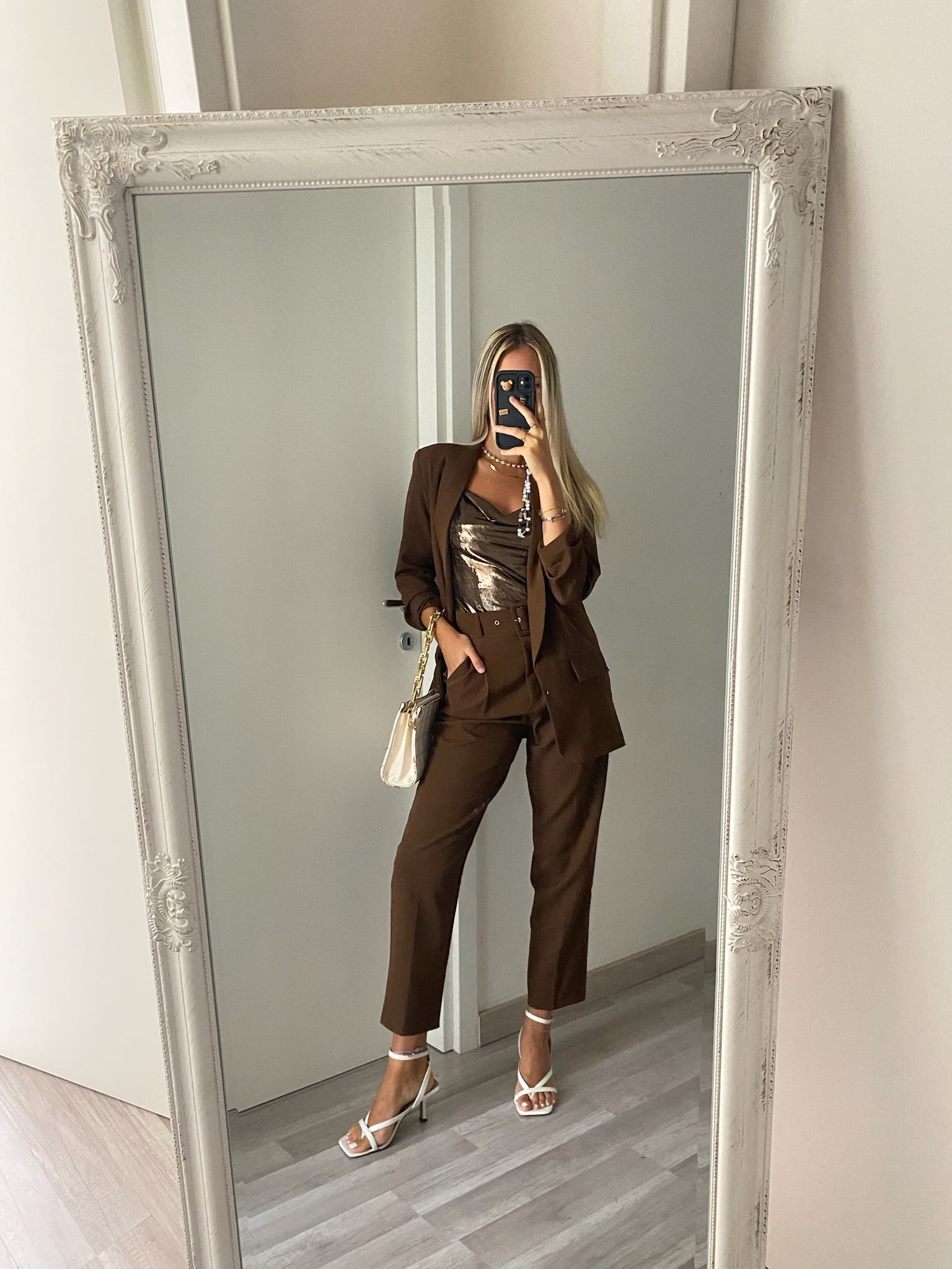 Completo giacca e pantalone choco