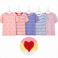 T-Shirt Cuoricini Candy Stripe