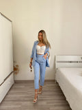 Completo giacca e pantalone carta da zucchero