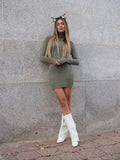 Abito in maglia menta