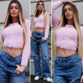 Cardigan morbidissimo rosa pastello