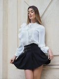 Camicia bianca con Rouches