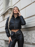 Piumino bomber nero