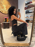 Tuta sensual chic nero