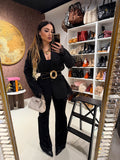 Pantalone a palazzo in ciniglia