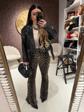 Pantalone a zampa animalier