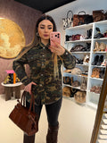 Camicia military con brillantini