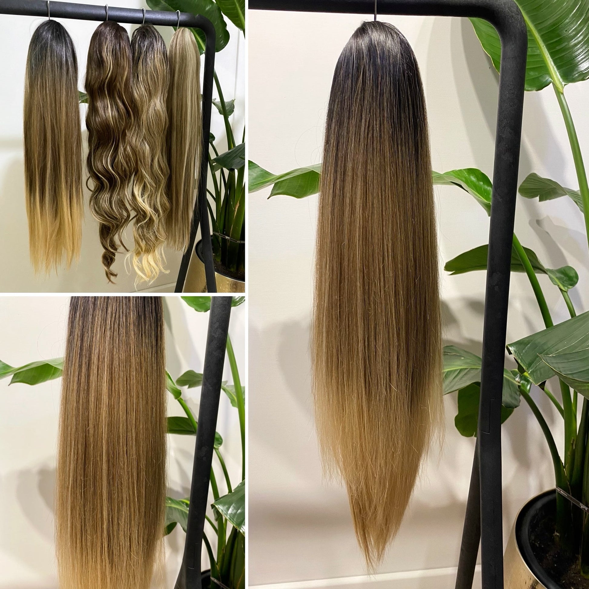 Coda liscia con Coulisse Biondo Degradè MQ