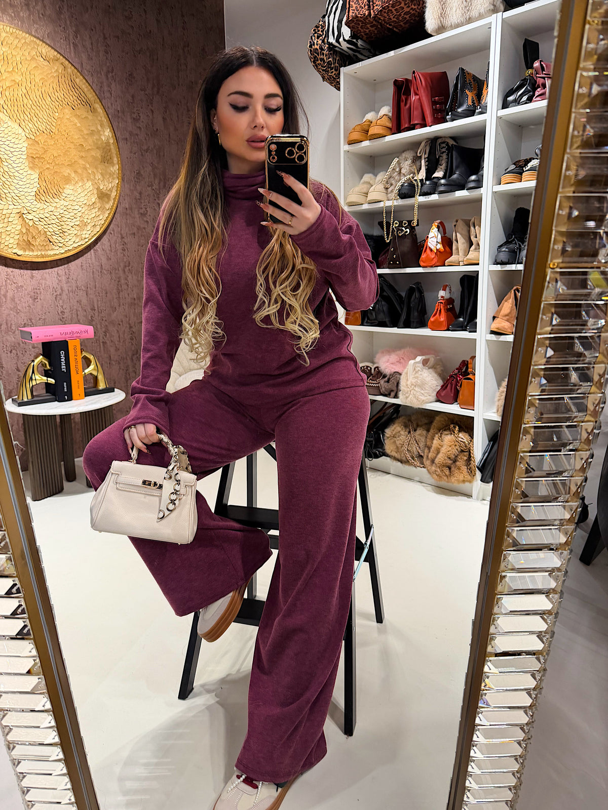 Completo comfy collo alto