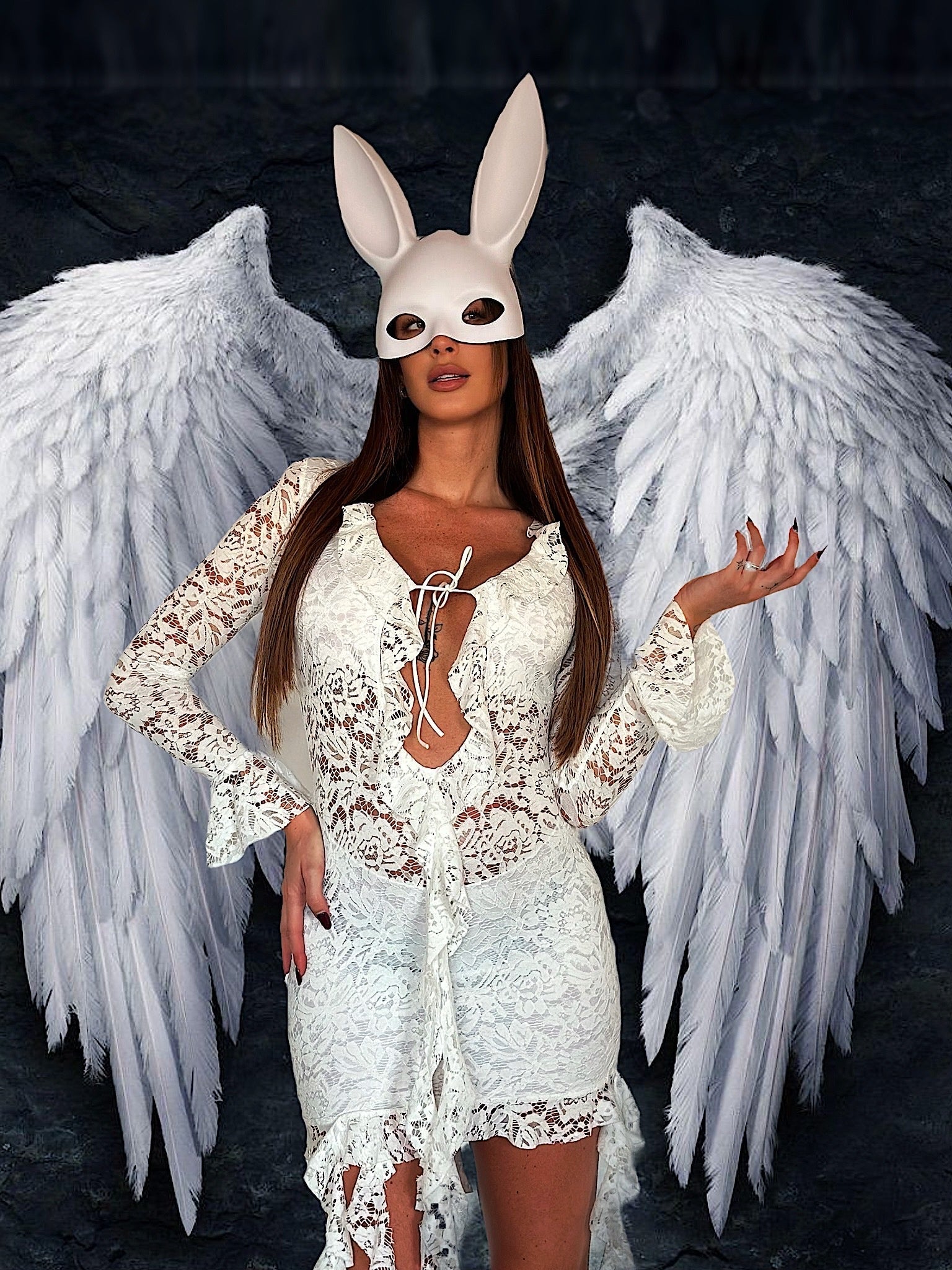 Maschera Rabbit White
