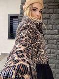Bomber con paillettes animalier